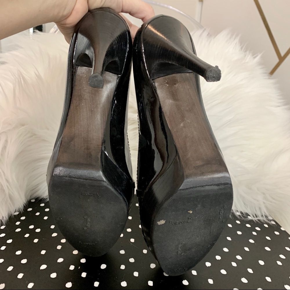 Stuart Weizman Platform Patent Leather Pumps 9.5 - image 4